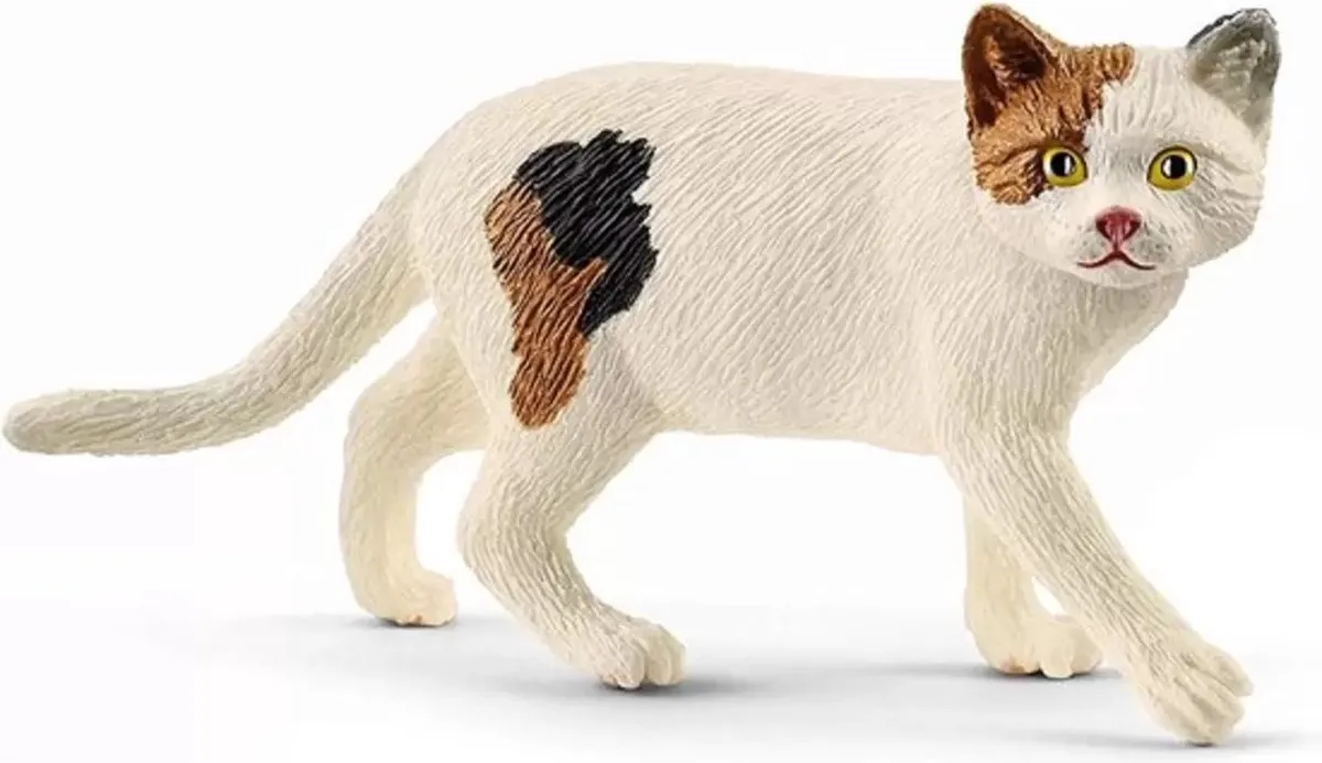 Schleich Amerikaanse Kortharige Kat 13894 - Wit