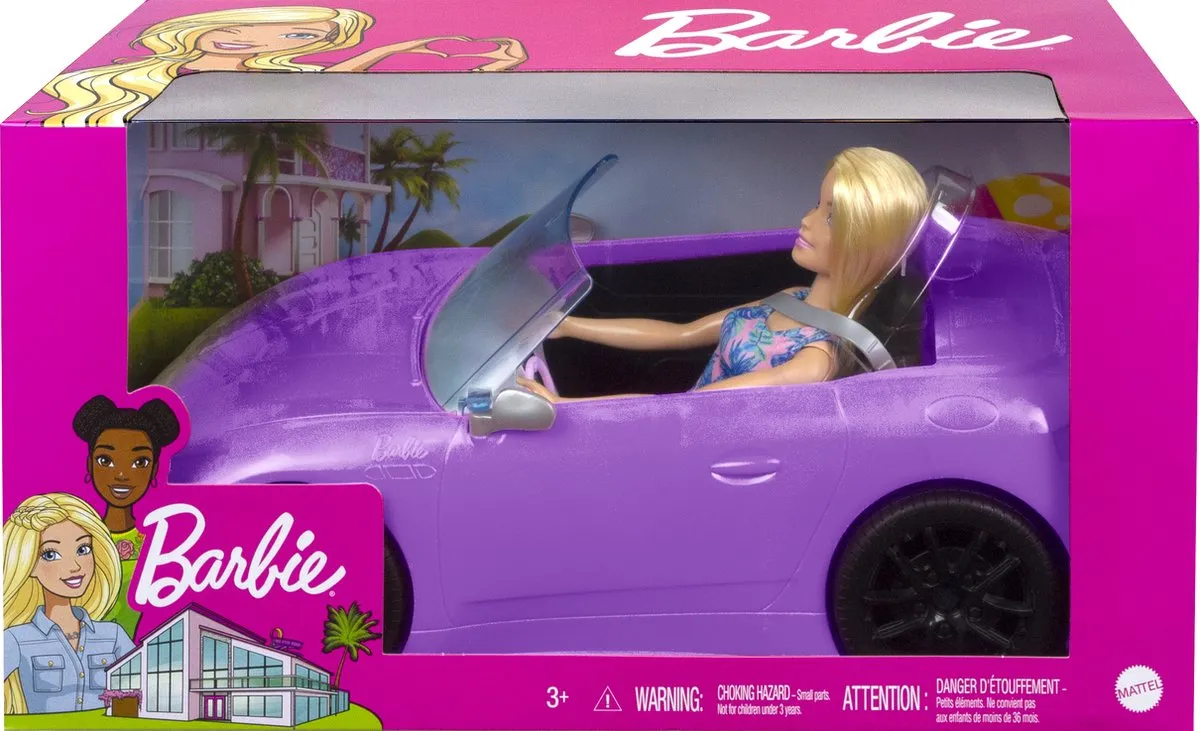 Barbie Pop Modepop - Paarse Cabrio - afbeelding 6 van 6