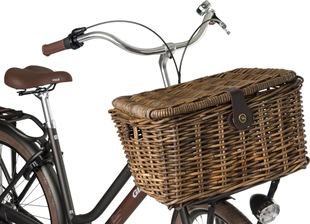FastRider Sera Rotan Fietsmand - 26L - Bruin - afbeelding 6 van 6