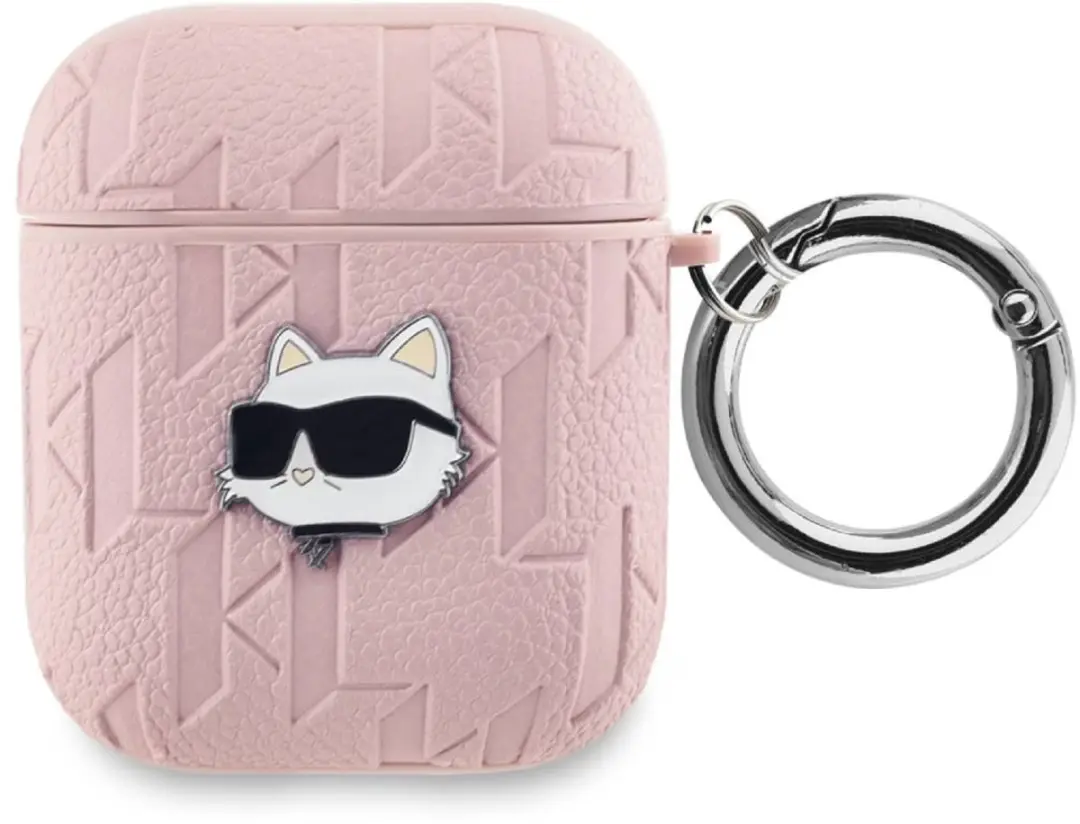 Karl Lagerfeld Choupette AirPods Hoesje KLA2PGCHPP - Roze