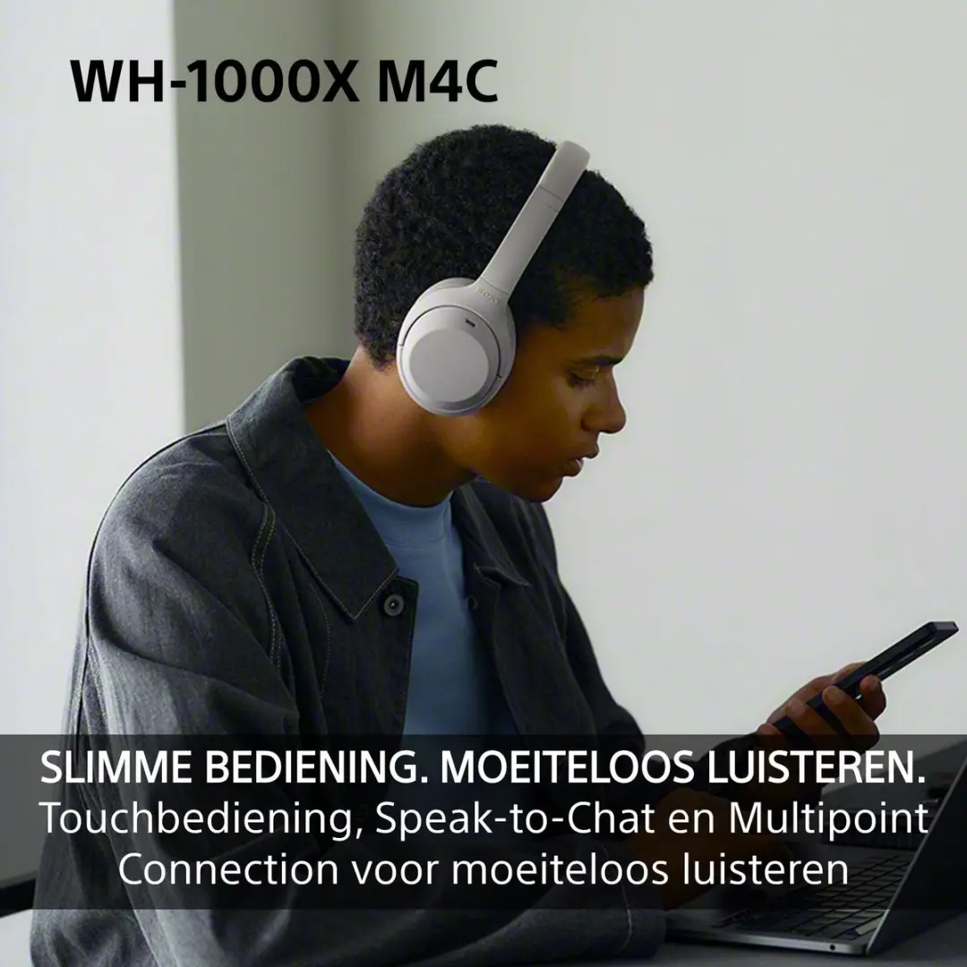 Sony WH-1000XM4C Noise Cancelling Koptelefoon - Zwart - afbeelding 6 van 6