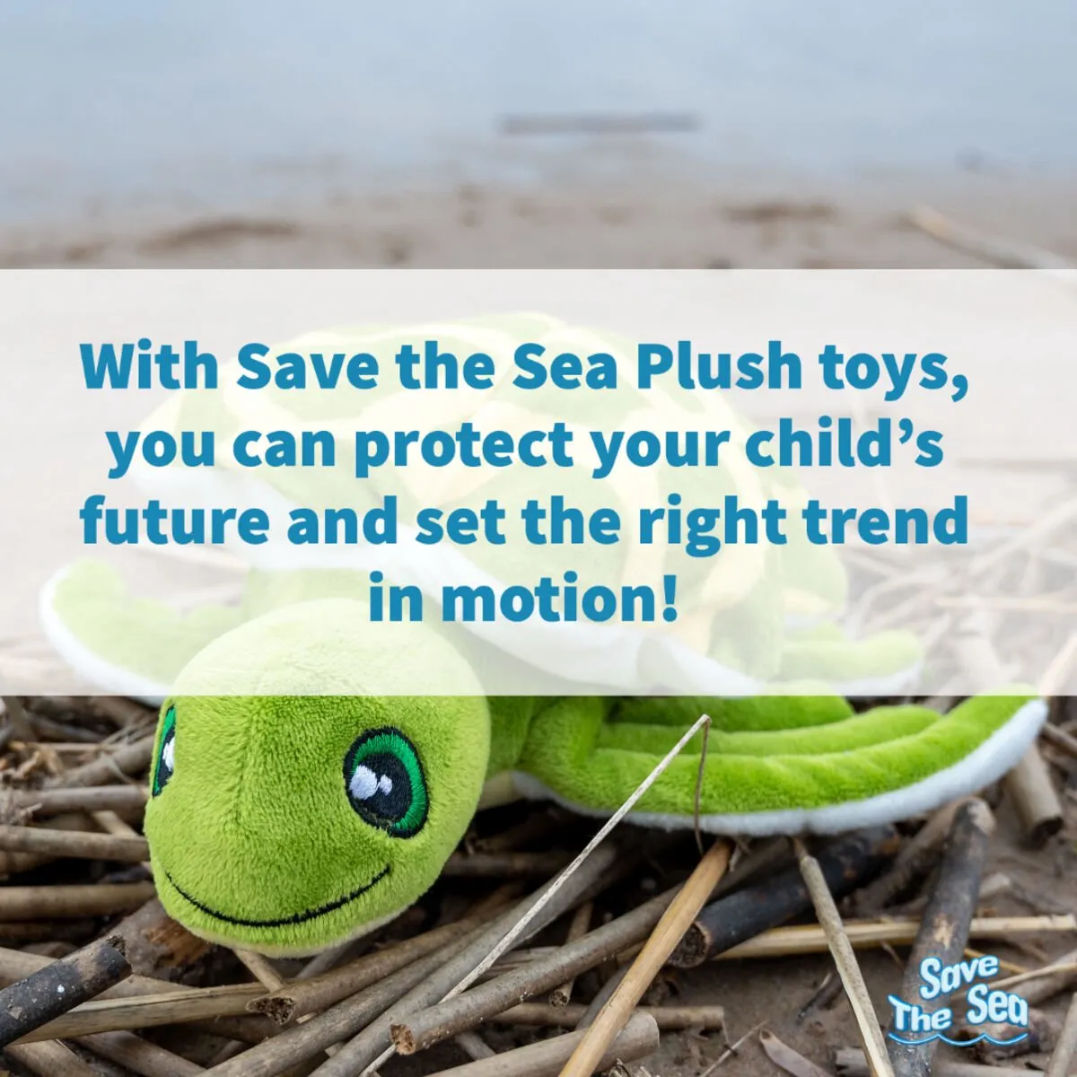 Tactic Save the Sea Schildpad Konna Knuffel - Gerecycled - Schildpad