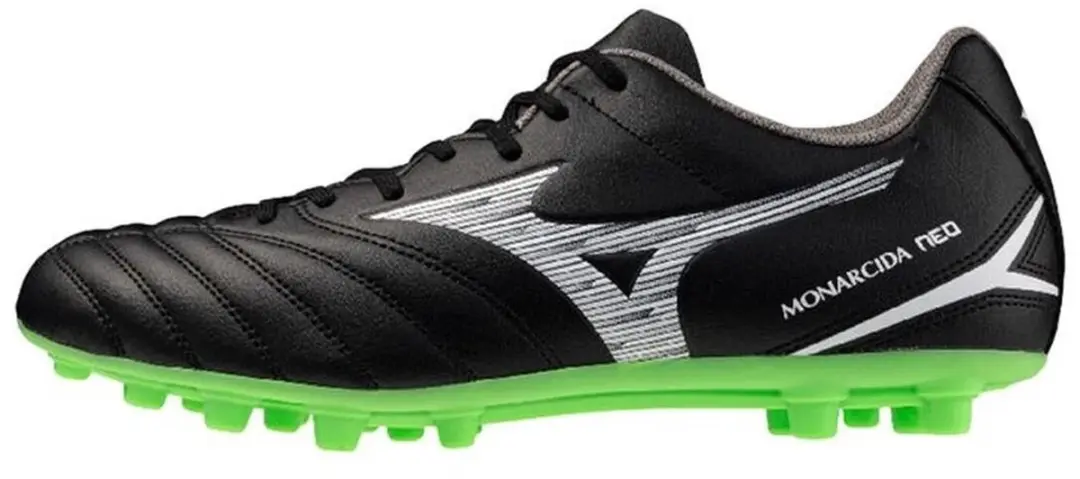 Mizuno Monarcida Neo 3 Select Ag voetbalschoenen Black/Verde Fluor