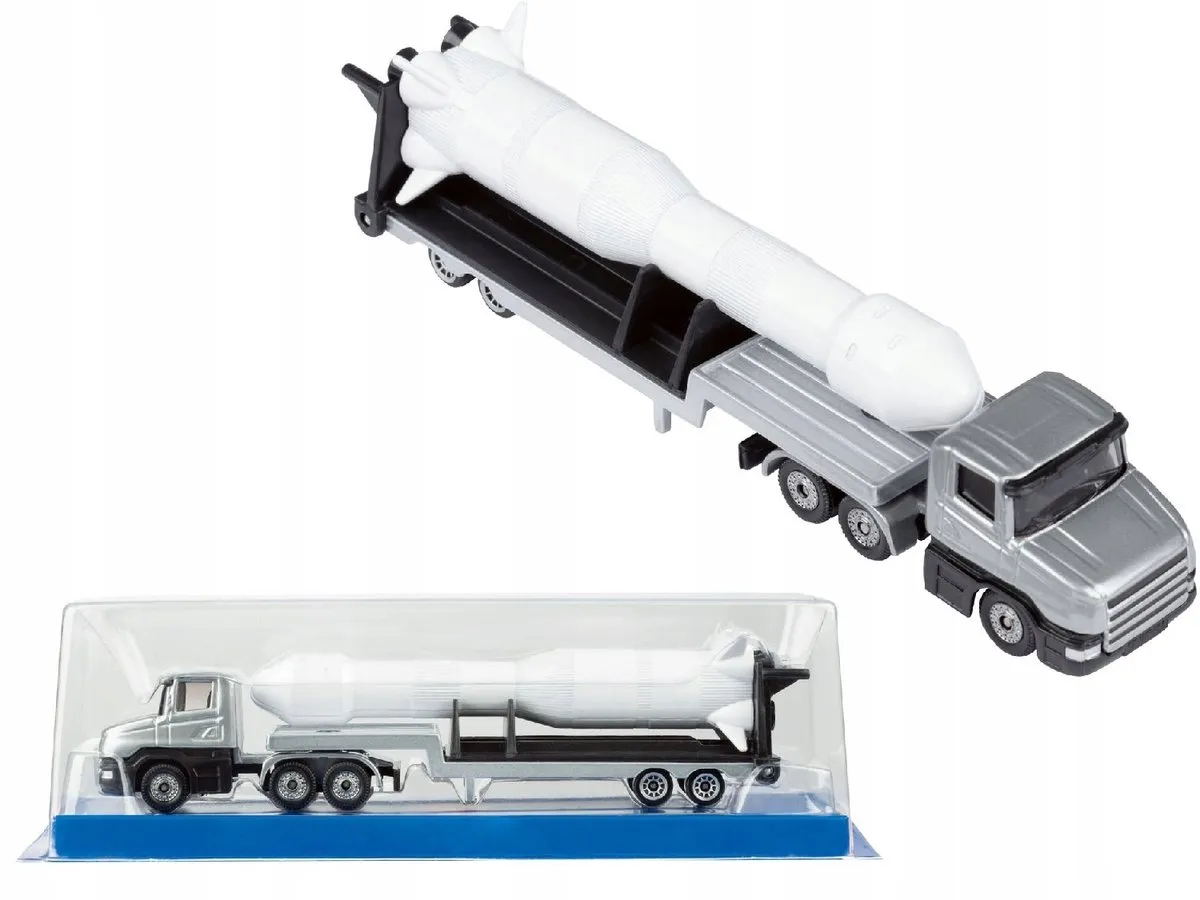 SIKU Brandweerwagen Metaal 1:58 - Wit/Zilver/Zwart