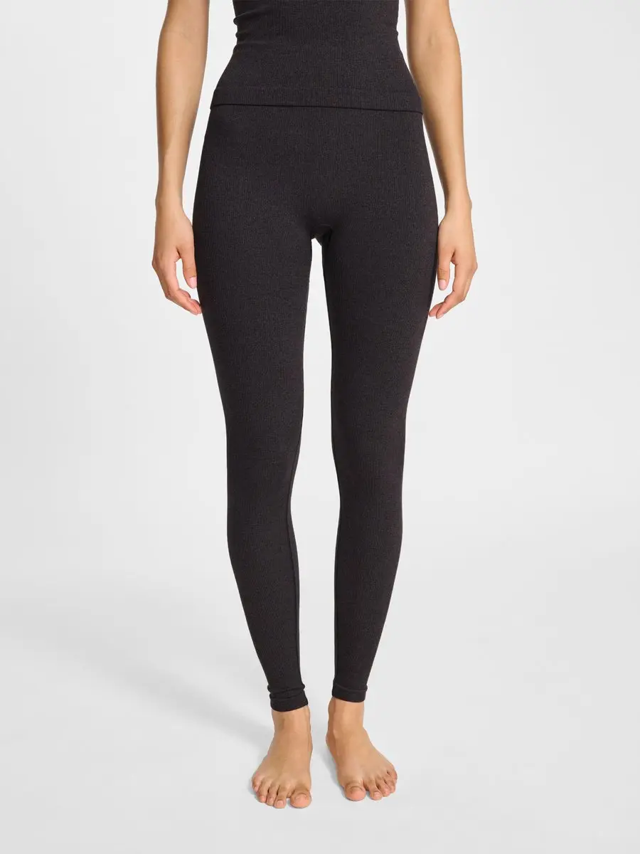 hmlYOGA SEAMLESS RIB MW TIGHTS
