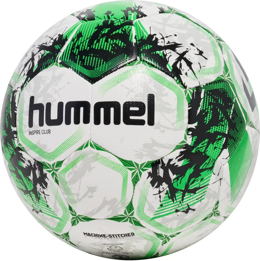 Hummel Hmlinspire Club FB 234020 Voetbal - 5 - Neon Groen/Wit