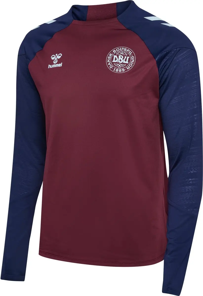 Hummel DBU 26 Pro Tr Crew Sweat - Bordeaux/Navy - afbeelding 2 van 6