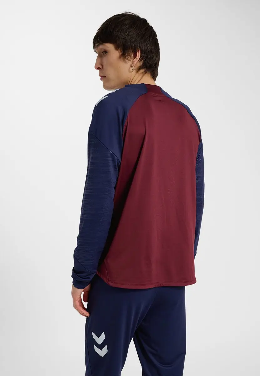 Hummel DBU 26 Pro Tr Crew Sweat - Bordeaux/Navy - afbeelding 6 van 6