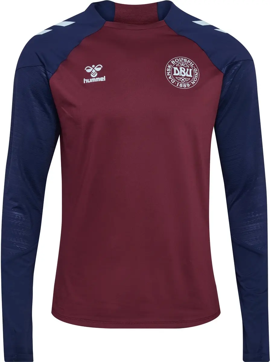 Hummel DBU 26 Pro Tr Crew Sweat - Bordeaux/Navy - afbeelding 5 van 6