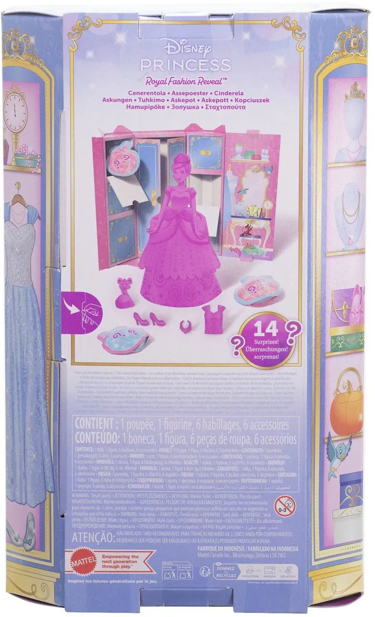 Disney Princess Cinderella Royal Fashion Reveal Pop - 125+ Looks - Meerkleurig