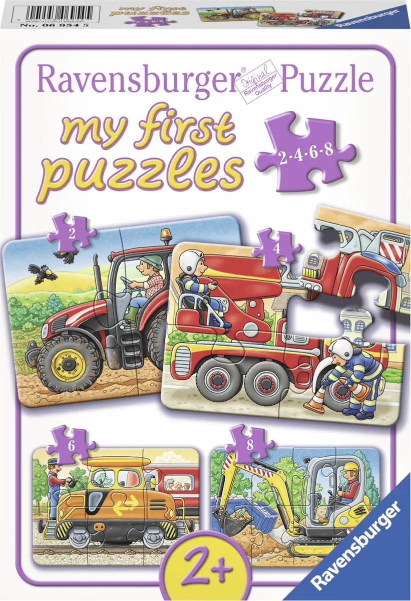 Ravensburger My First Puzzels 2-8 Stuks - 4 Puzzels Multicolor