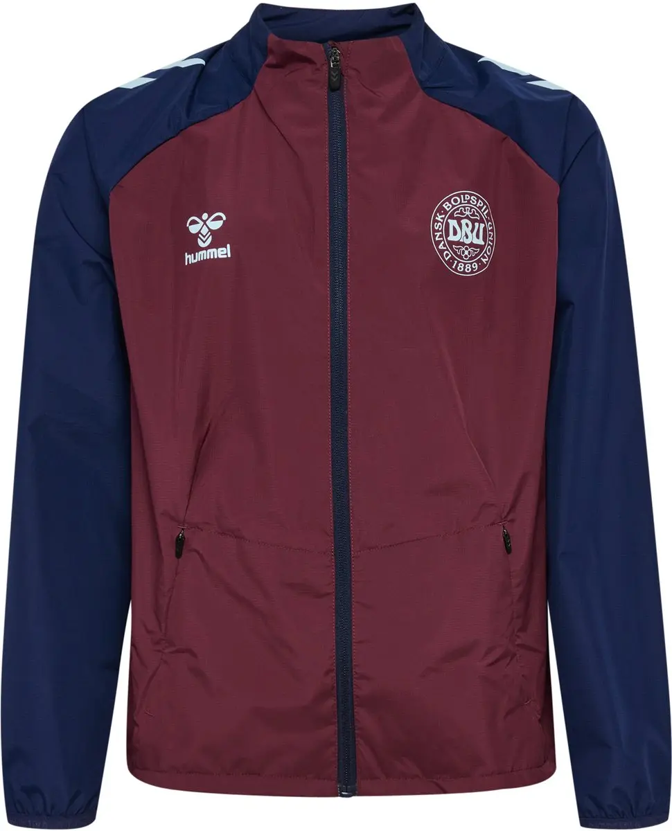 Hummel DBU 26 Pro TR Jacket Kids - 164 - Windsor Wine/Peacoat - afbeelding 6 van 6