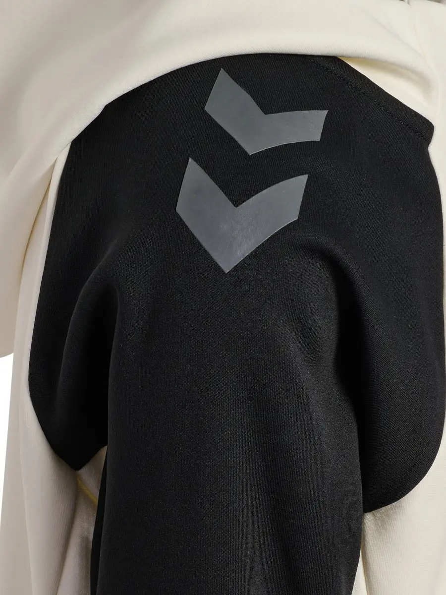 Hummel Cima 2.0 Zip Hoodie Kids - 140 Marshmallow/Black - afbeelding 5 van 6