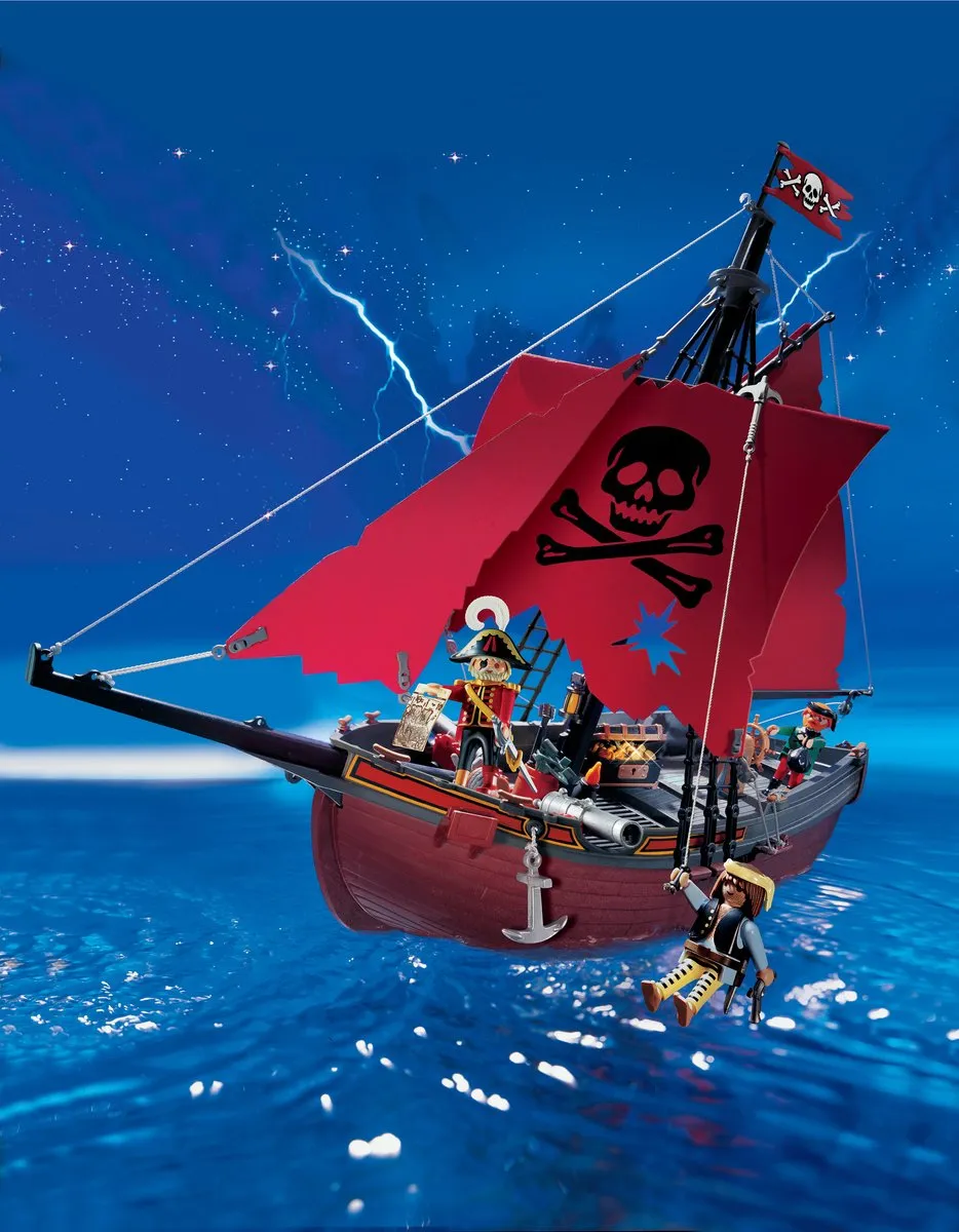 Playmobil Rode Piratenschip 3900 - Meerkleurig