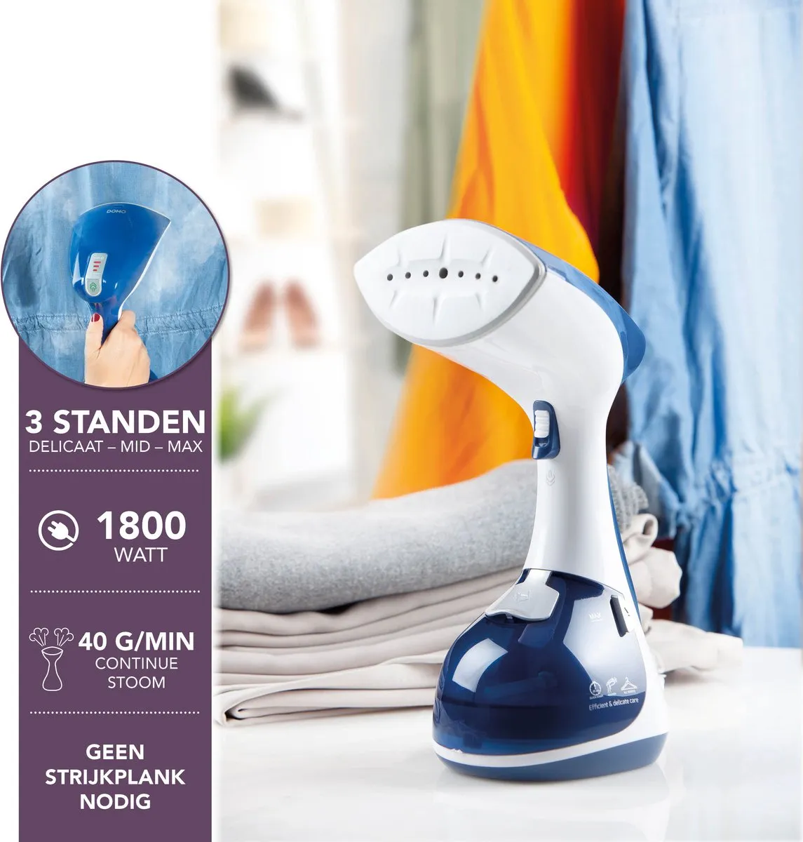 Domo DO7057S Handstomer - 1800W - Blauw