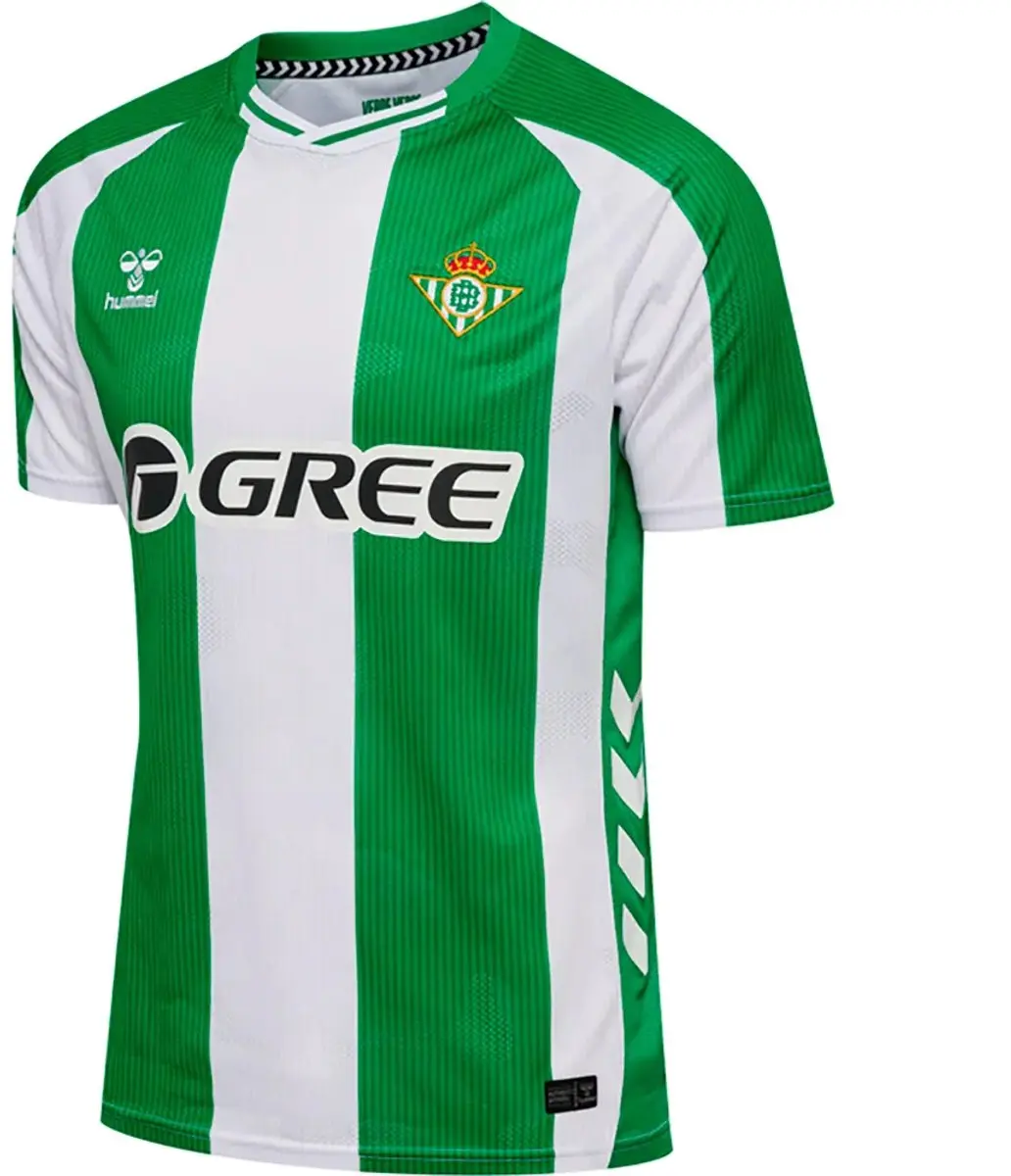 Hummel Real Betis 25/26 Thuis T-shirt Met Korte Mouwen Groen XS Man