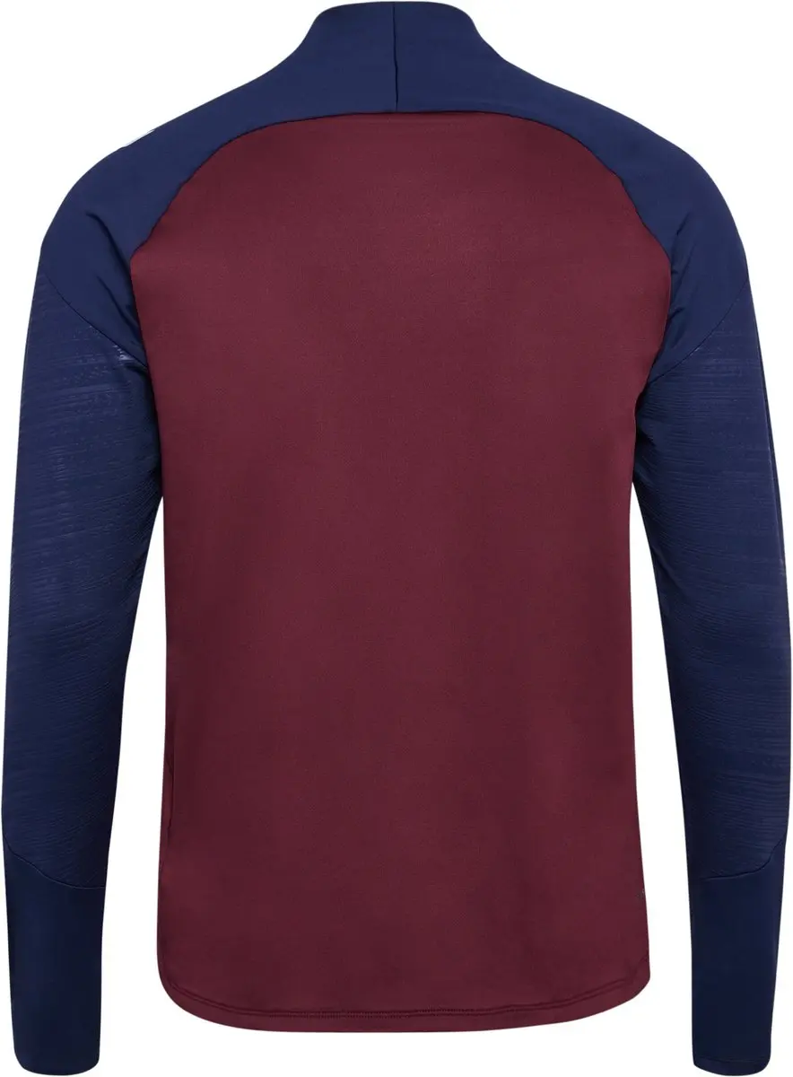 Hummel DBU 26 Pro Tr Half Zip Sweat - Windsor Wine/Peacoat - afbeelding 5 van 6