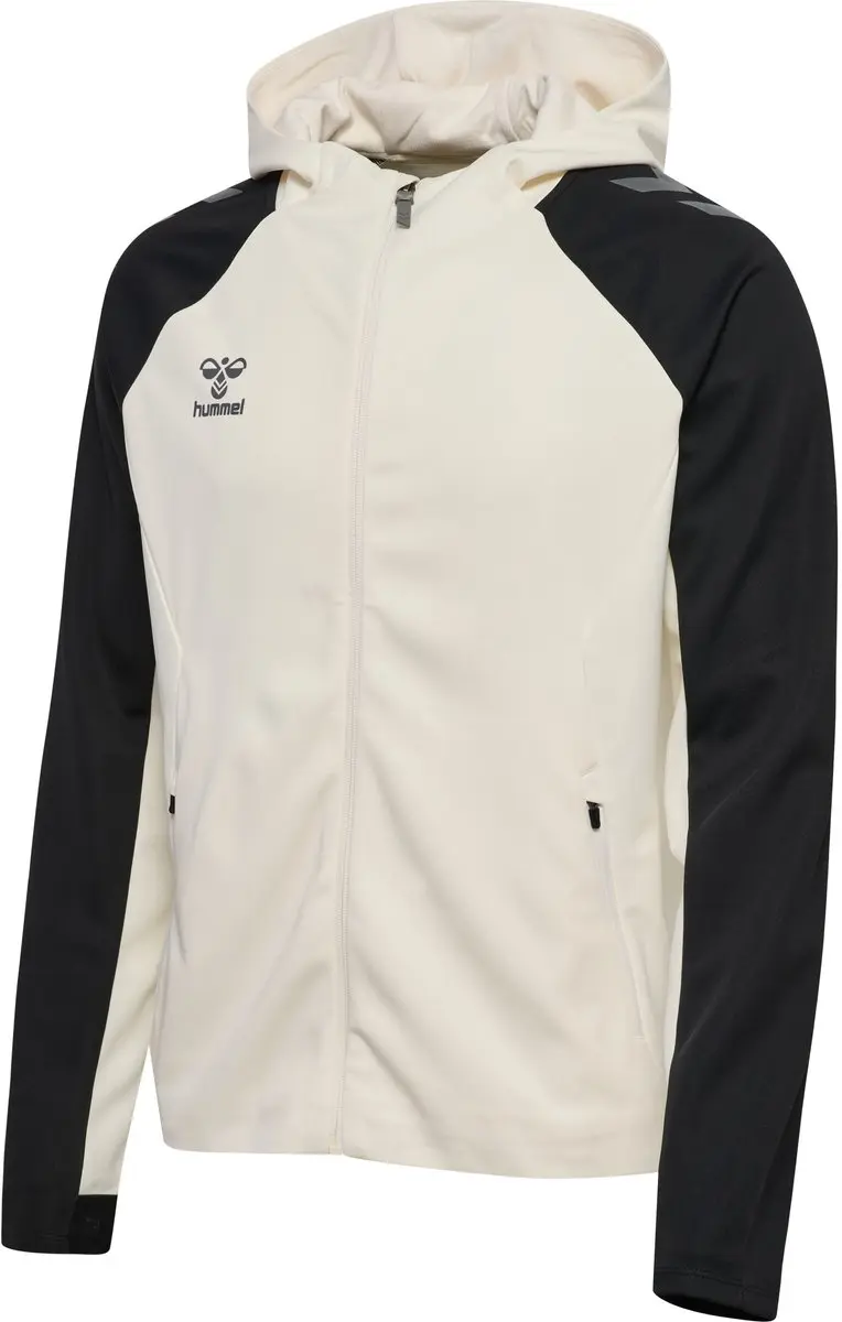 Hummel CIMA 2.0 Zip Hoodie - Marshmallow/Black - XL - afbeelding 2 van 6