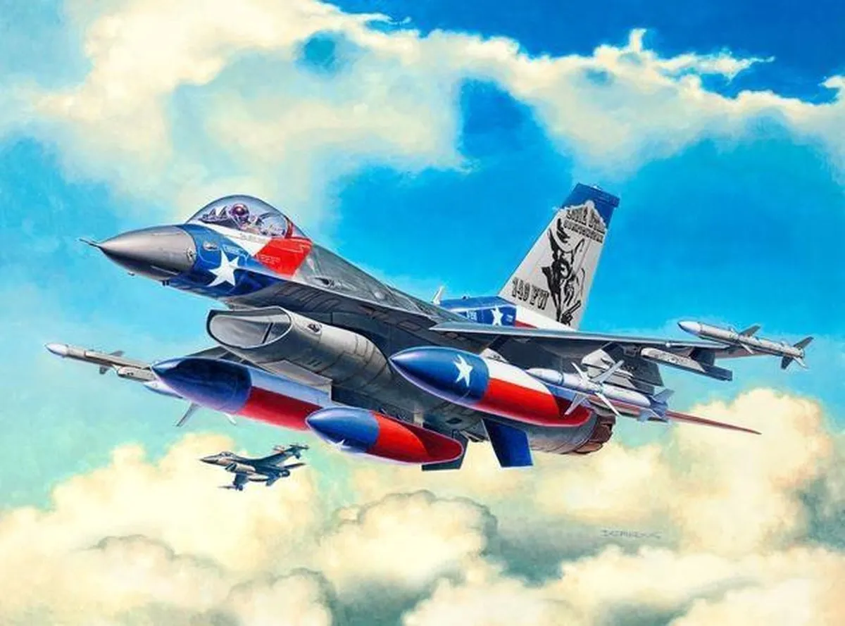 Revell 03992 Lockheed Martin F-16C Fighting Falcon Modelbouwpakket 1:144 - Multi