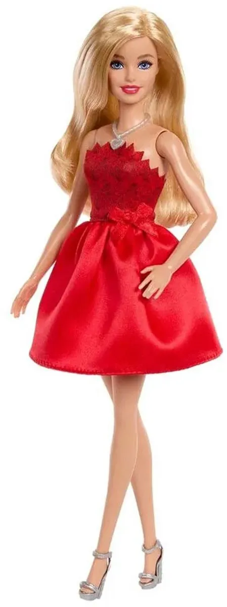 Barbie 80-Jubileum Modepop MATTJGD25 - Robijnrood
