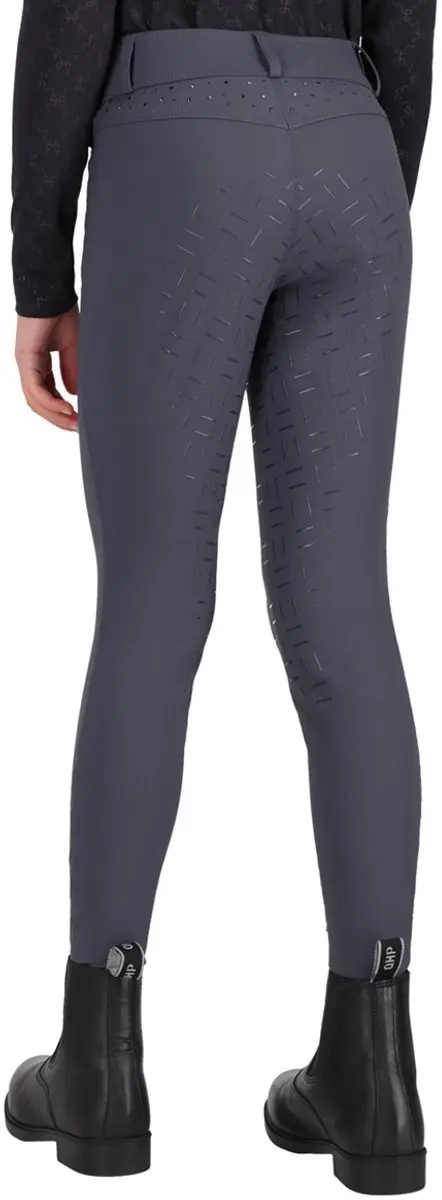 QHP Livora Full Grip Paardrijbroek 152 - Grijs