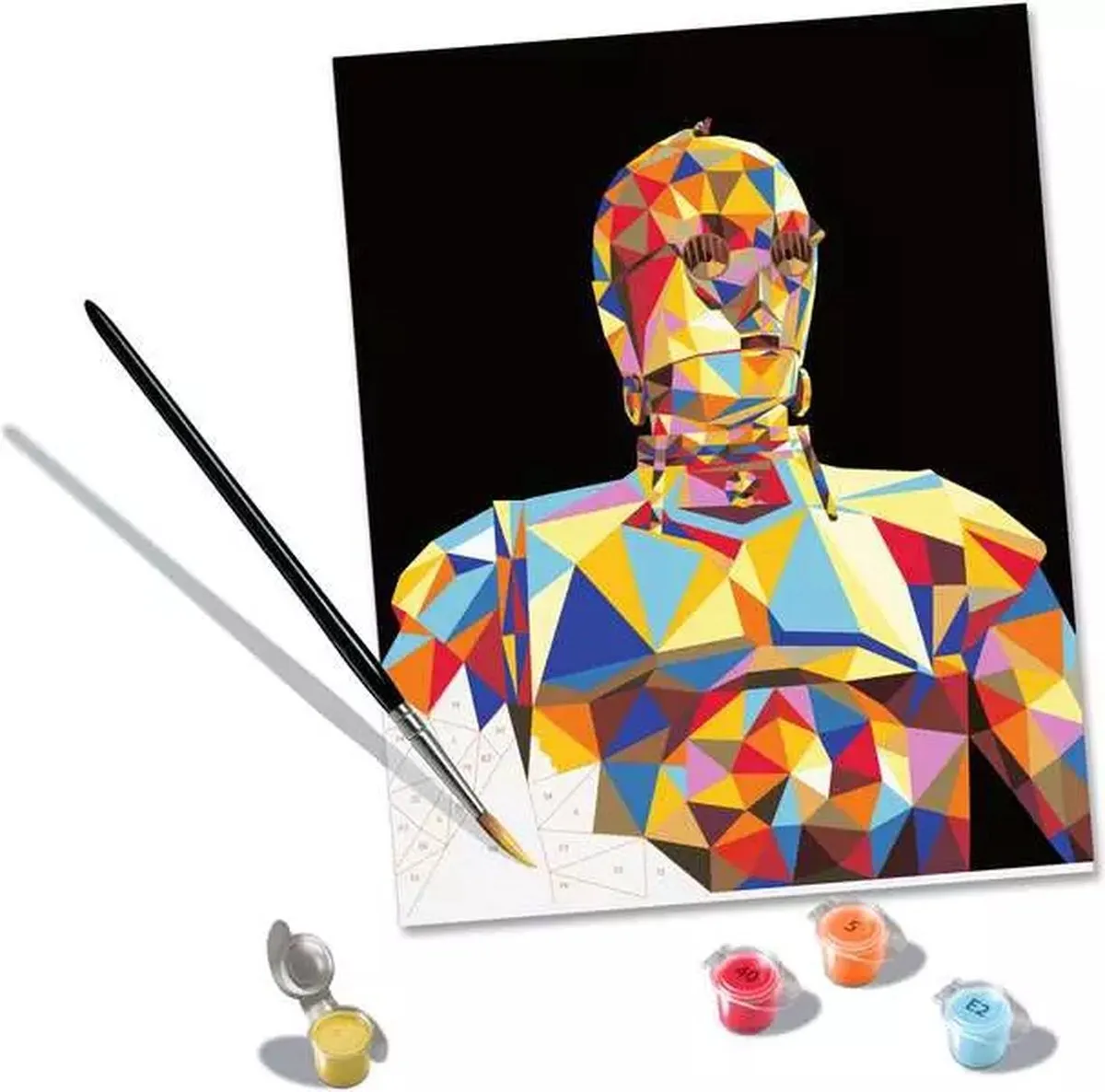 Ravensburger CreArt Star Wars C-3PO Schilderen op Nummer - Meerkleurig