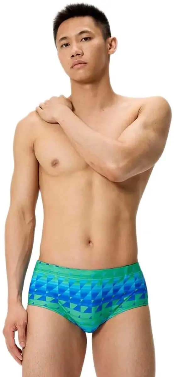 Speedo Printed 5in Zwemslip Groen UK 30 Man