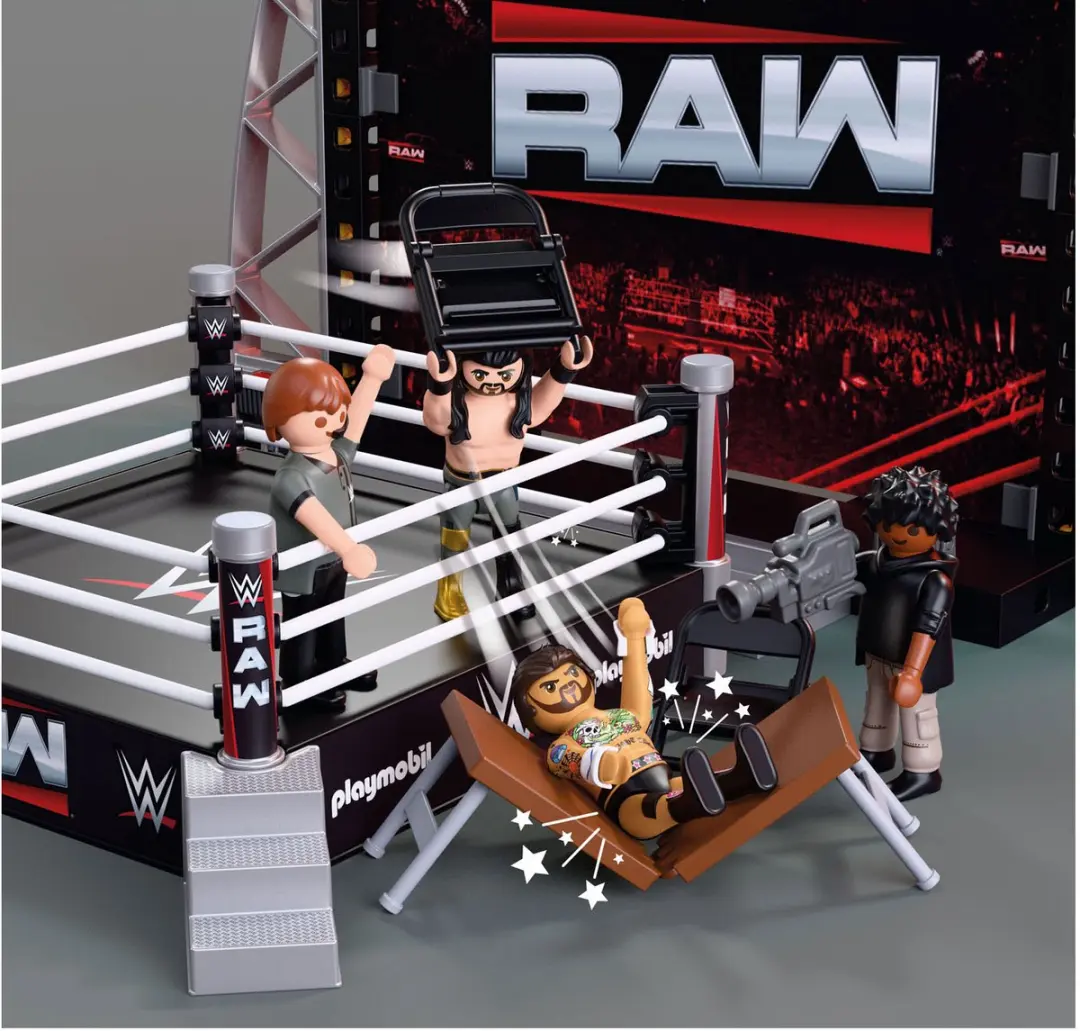 Playmobil WWE RAW Ring Verzamelaarsset 71956 - Multikleur - afbeelding 4 van 5