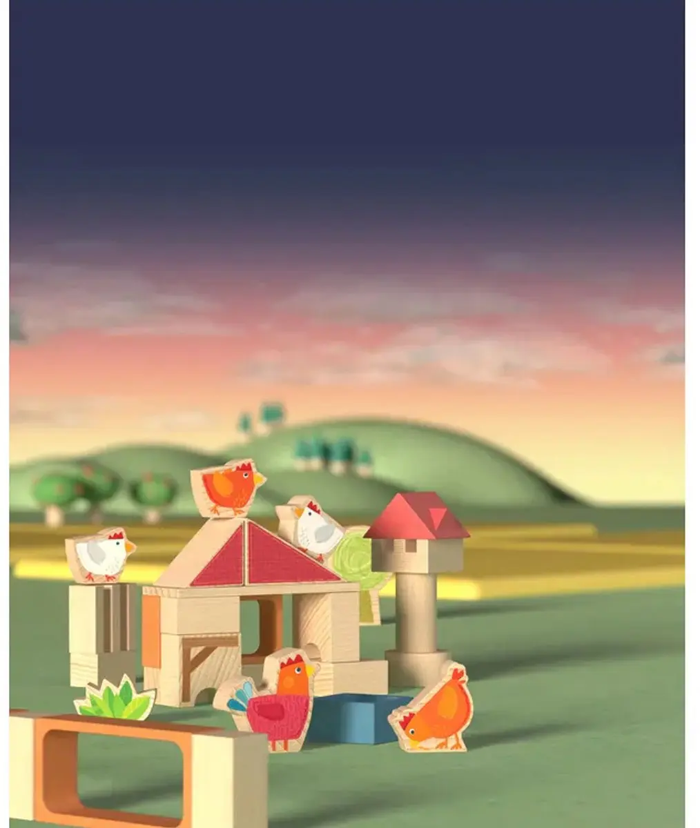 Haba My First Block World Kippenhok