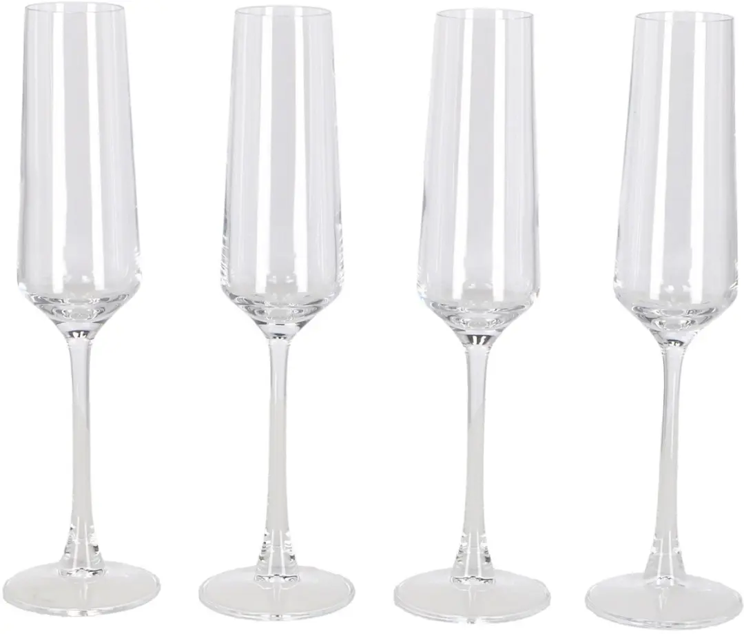 Daily Home Champagneglazen Set - 4 Stuks - Meerkleurig