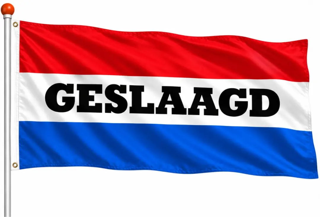 Bellatio Design Geslaagd Vlag