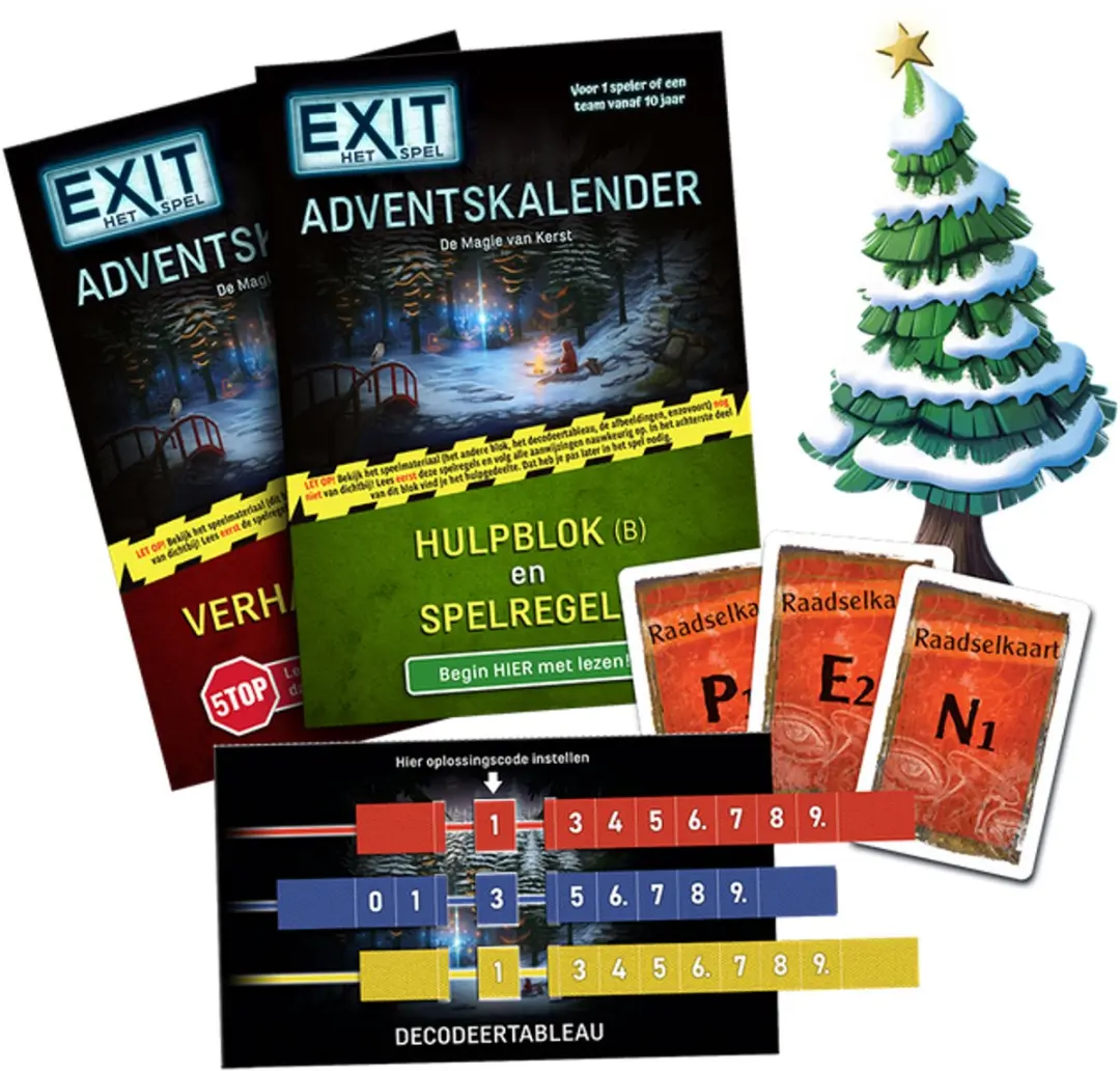 999 Games Exit Adventskalender Kerst - Breinbreker Escape Room