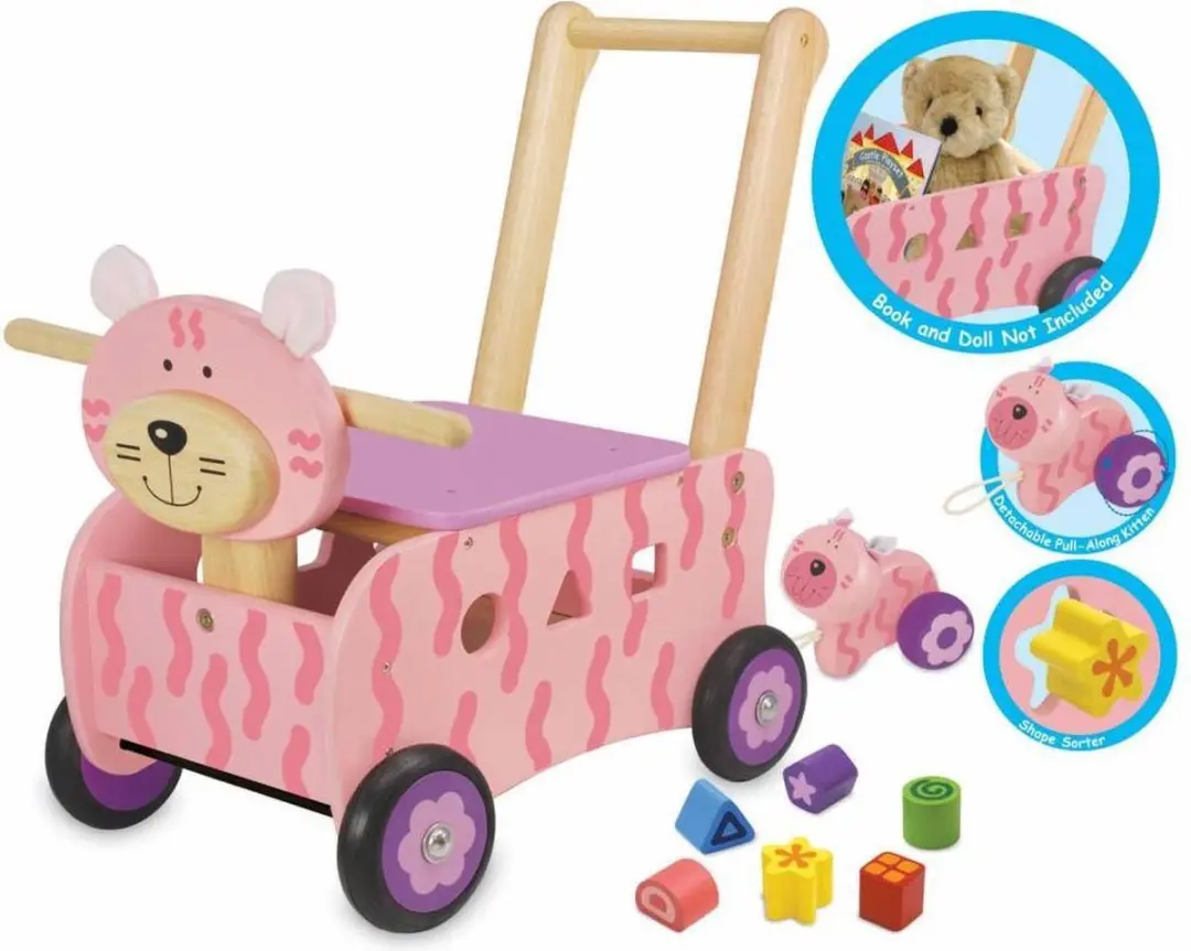 Simply for Kids I'm Toy Loop Duwwagen Poes - Roze