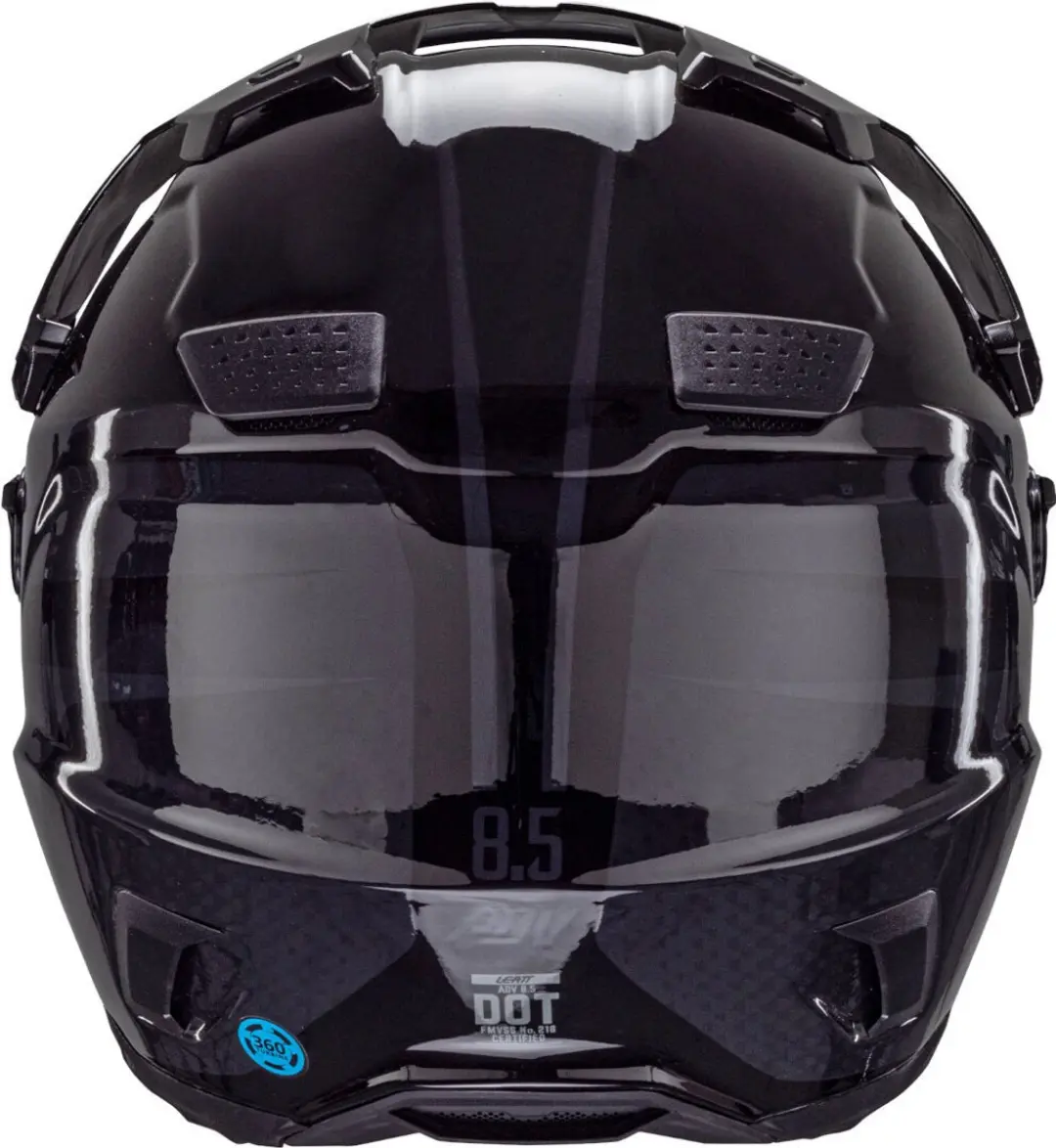 Leatt ADV 8.5 Stealth Integraalhelm S - Zwart/Grijs