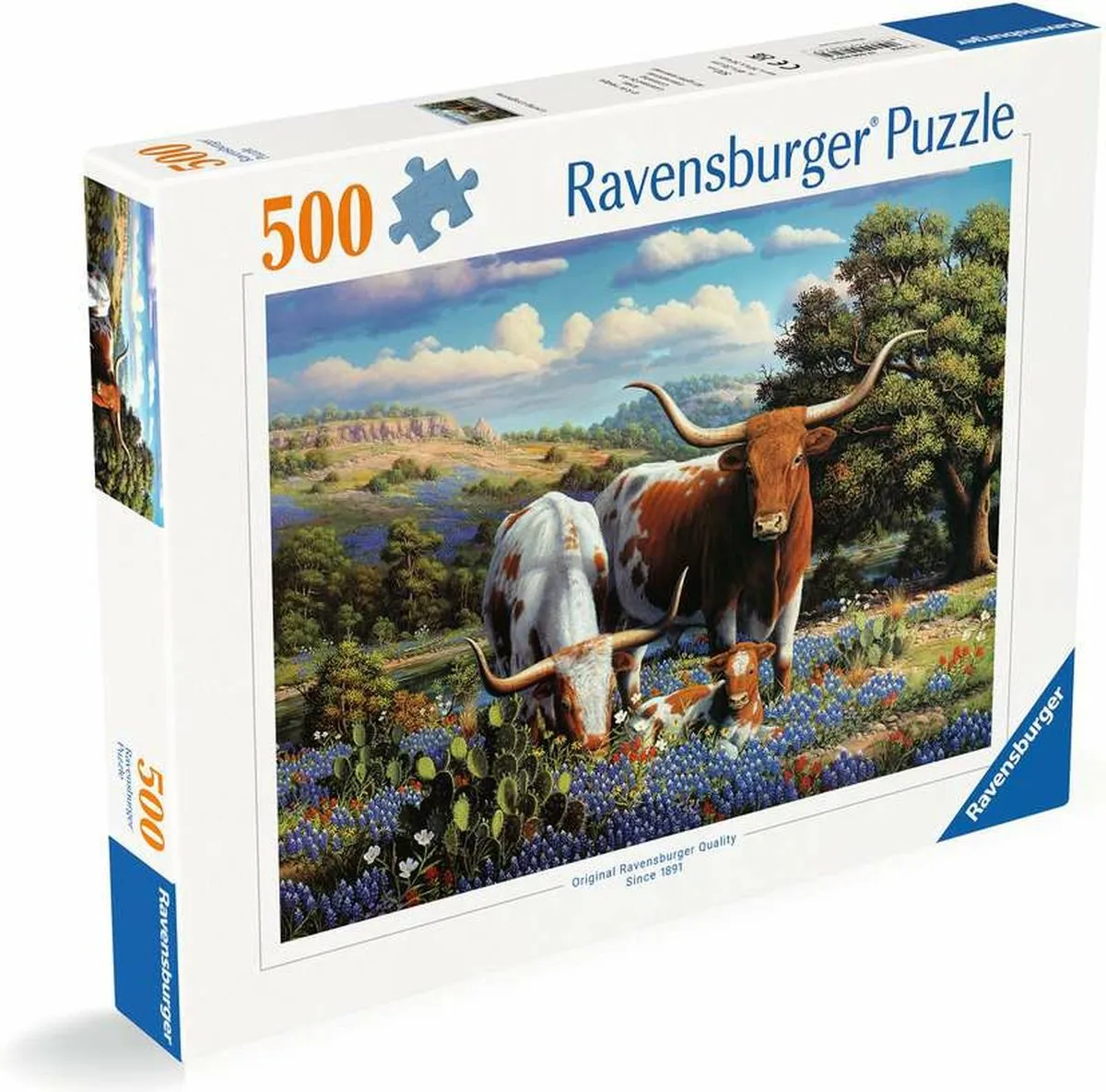 Ravensburger Loving Longhorns Legpuzzel 500 Stuks - Multicolor