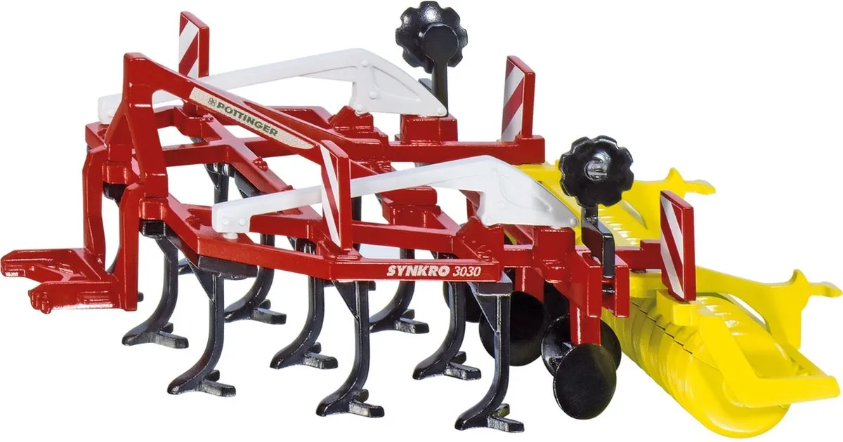 SIKU 2067 Pöttinger Synkro Grubber - 1:32 - Rood