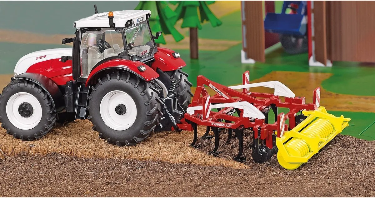 SIKU 2067 Pöttinger Synkro Grubber - 1:32 - Rood