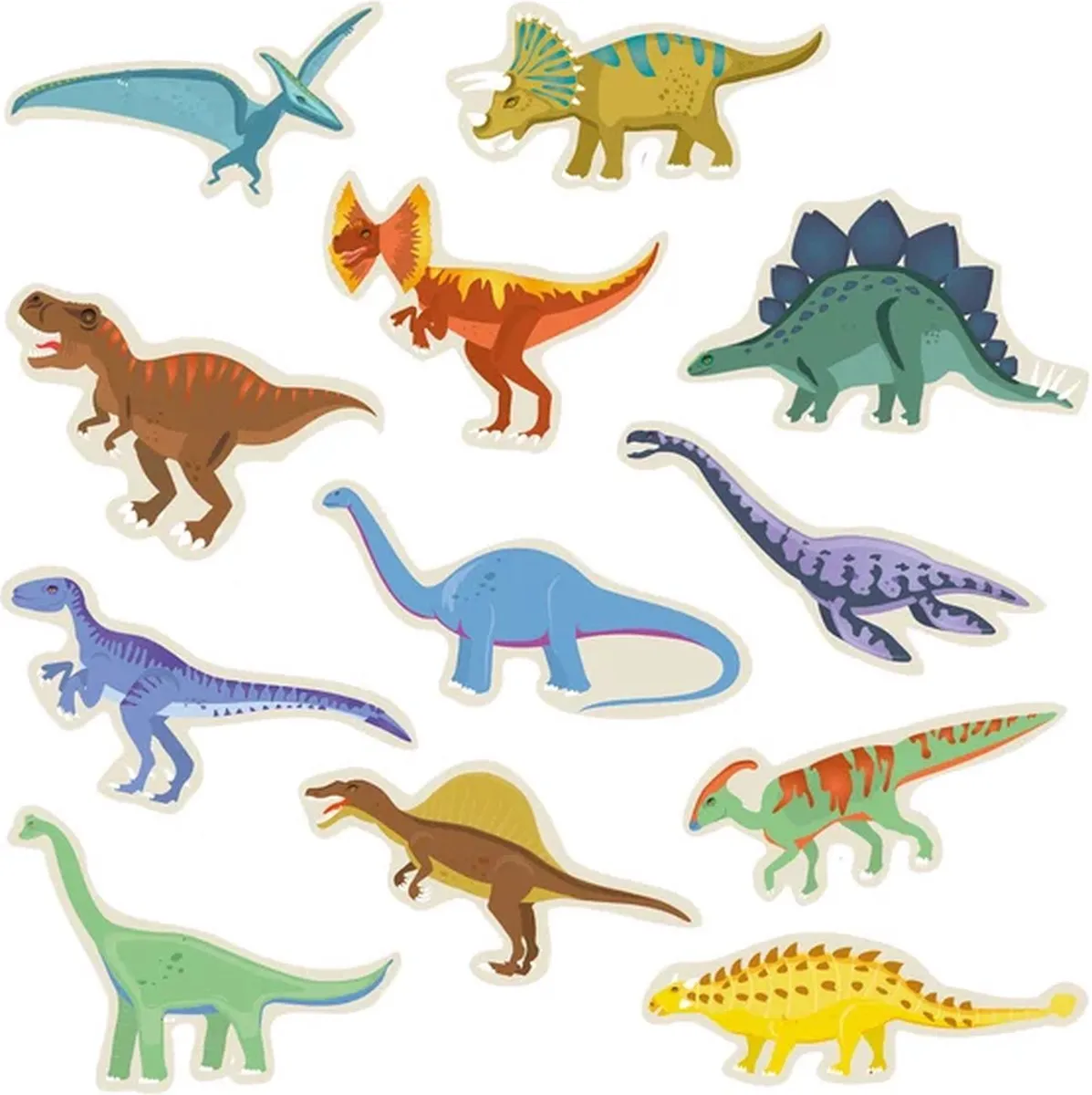 SES Creative Ik leer Dinosaurus Knutsel- en Puzzelpakket - 36 Kaarten