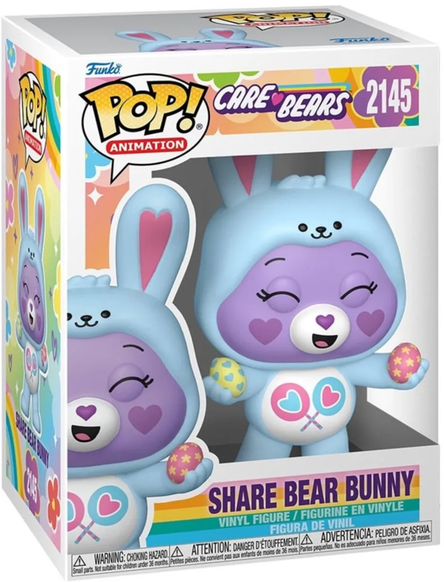 Funko Pop! Care Bears Share Bear Bunny #2145 - Multicolor
