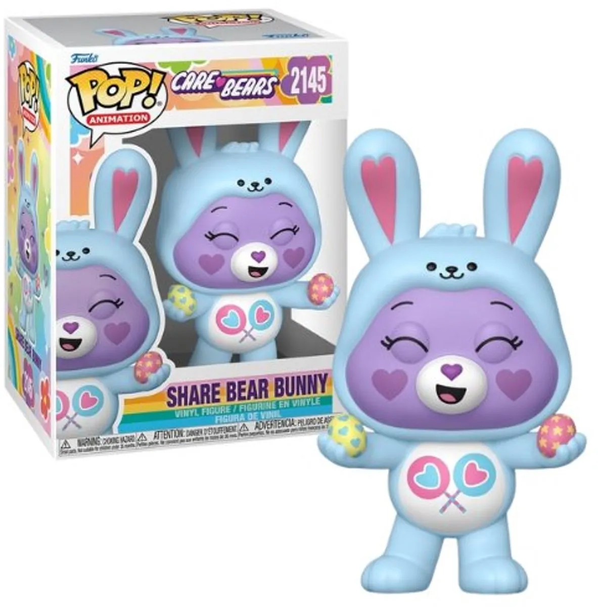 Funko Pop! Care Bears Share Bear Bunny #2145 - Multicolor