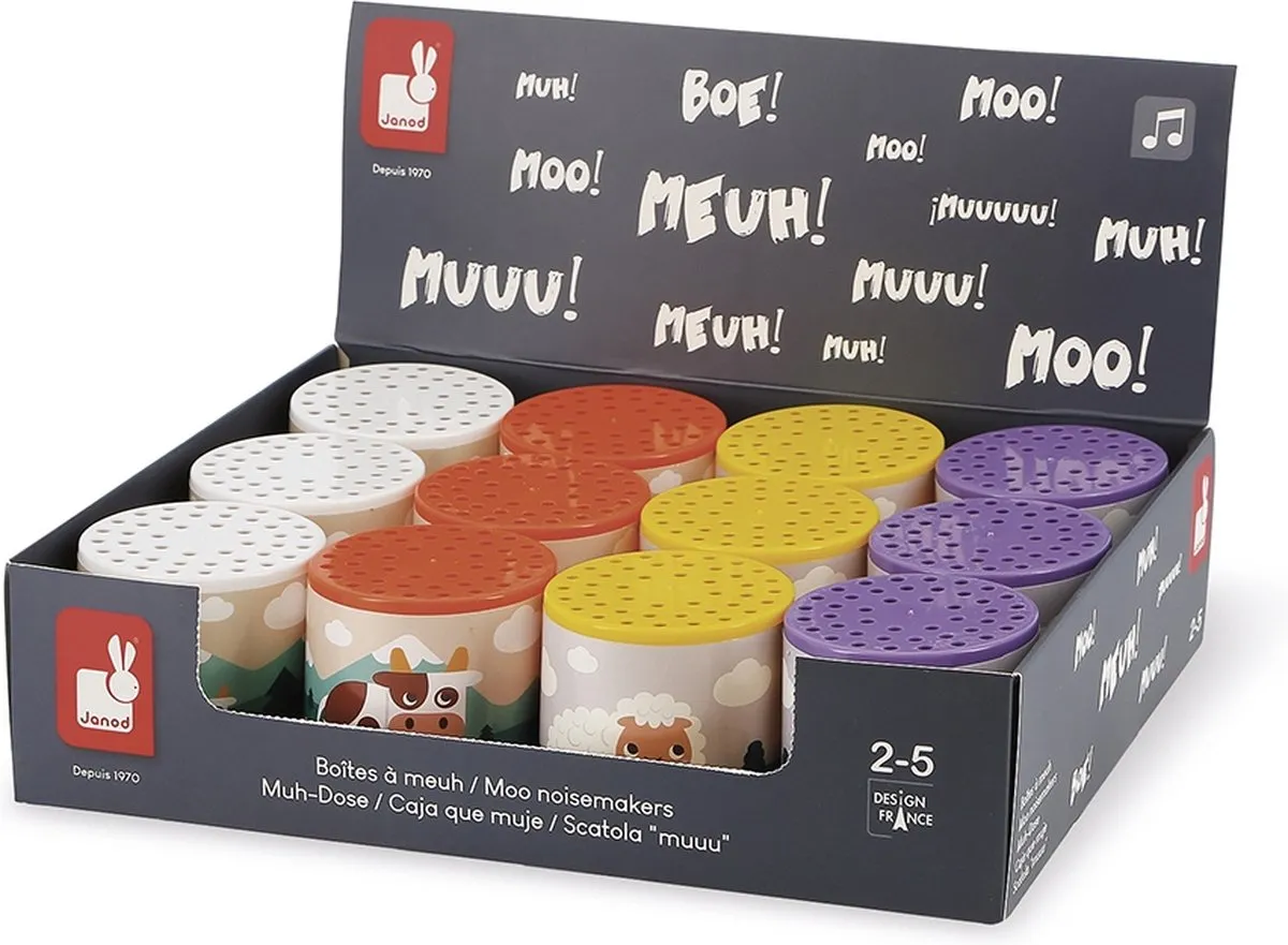 Janod Pocket Moo & Baa - Meerkleurig