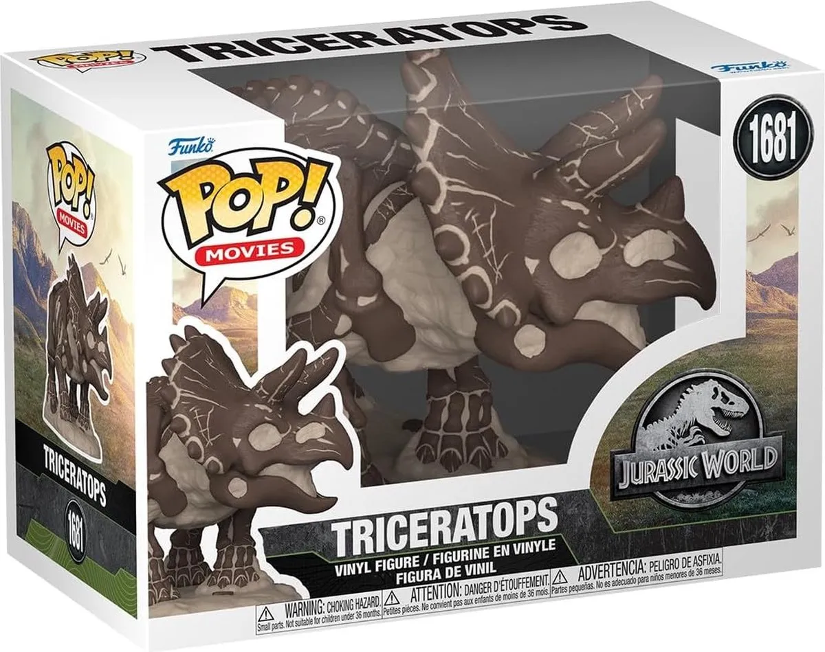 Funko Pop Movies Jurassic World Triceratops #1681 - Multi