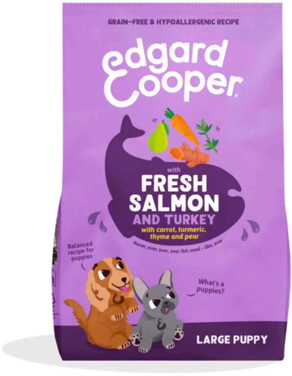 Edgard & Cooper Puppy Graanvrij Hondenvoer 2x12kg - Zalm & Kalkoen - afbeelding 6 van 6