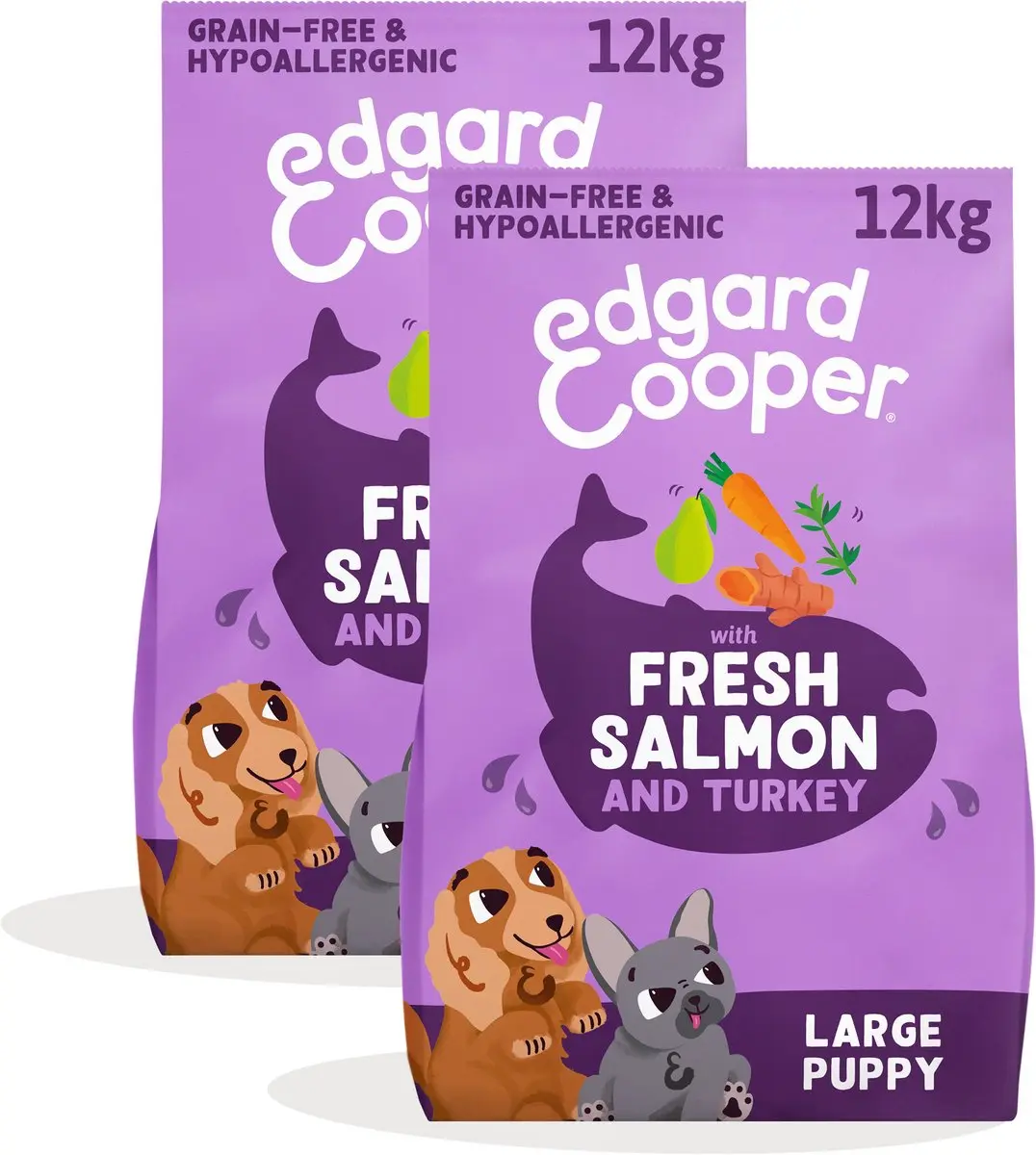 Edgard & Cooper Puppy Graanvrij Hondenvoer 2x12kg
