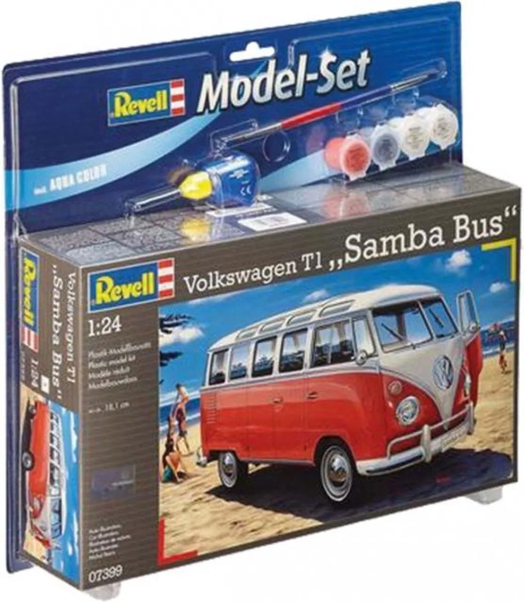 Revell Auto Bouwpakket Volkswagen T1 Samba Bus 1:24