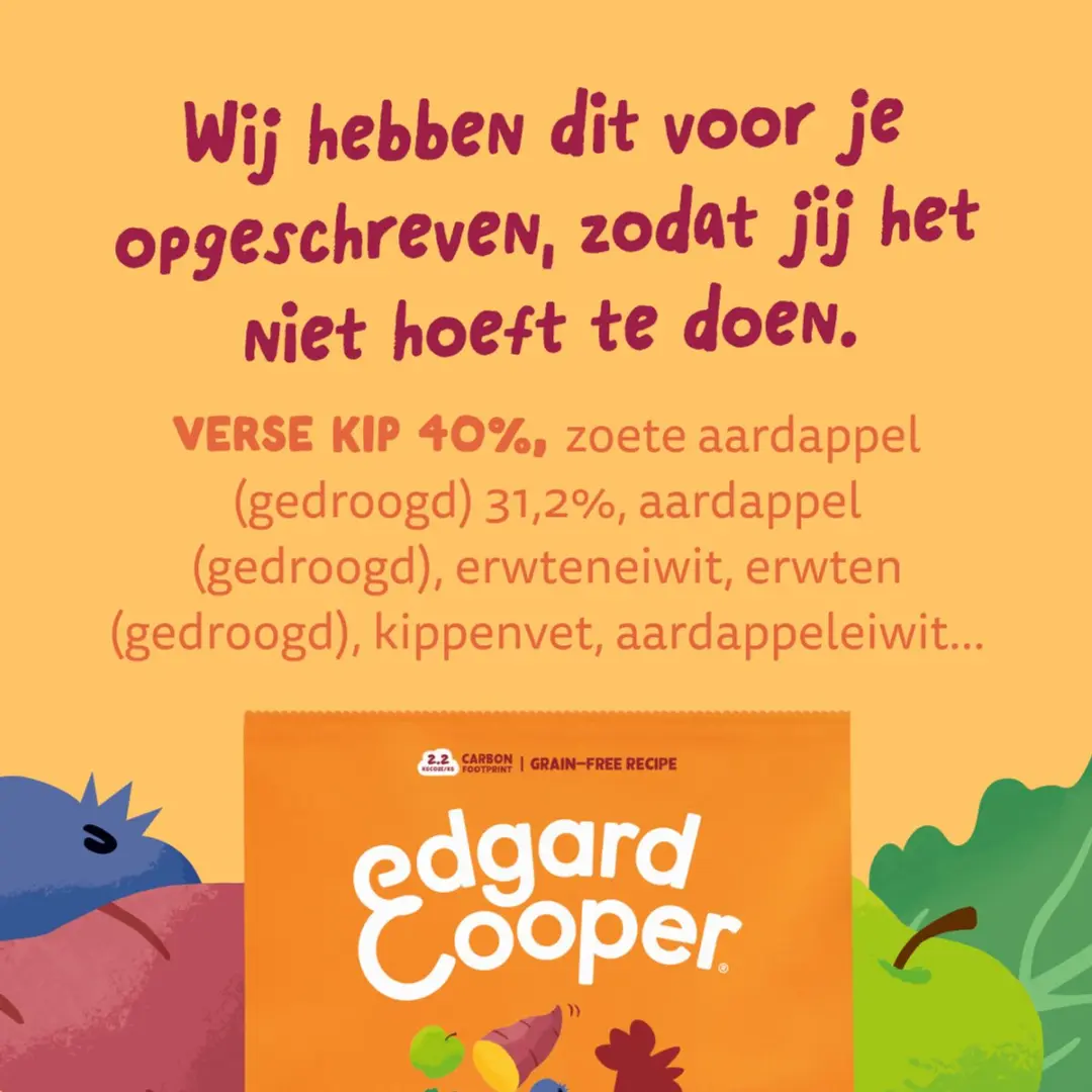 Edgard & Cooper 2x Graanvrij Hondenvoer Droog Kip 12kg
