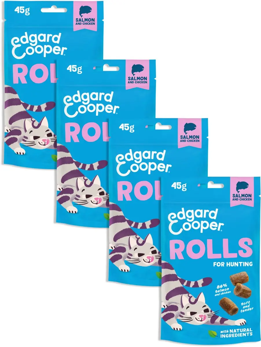 Edgard & Cooper Rolls Zalm Kattensnoepjes