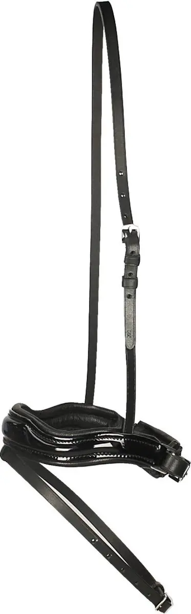 Horsegear Neusriem Shaped Cob - Zwart