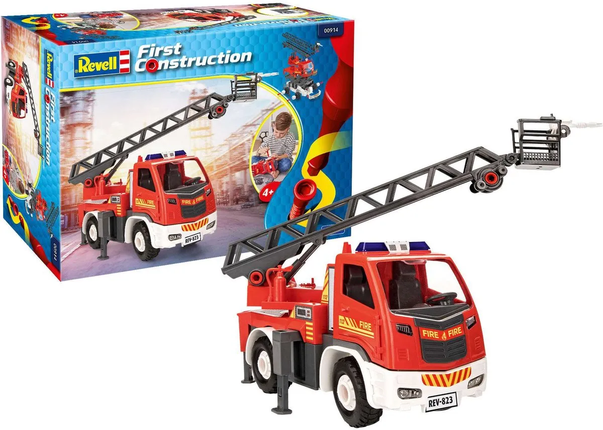 Revell 00914 Turntable Ladder Fire Truck - Modelbouwpakket 1:20 - Multi