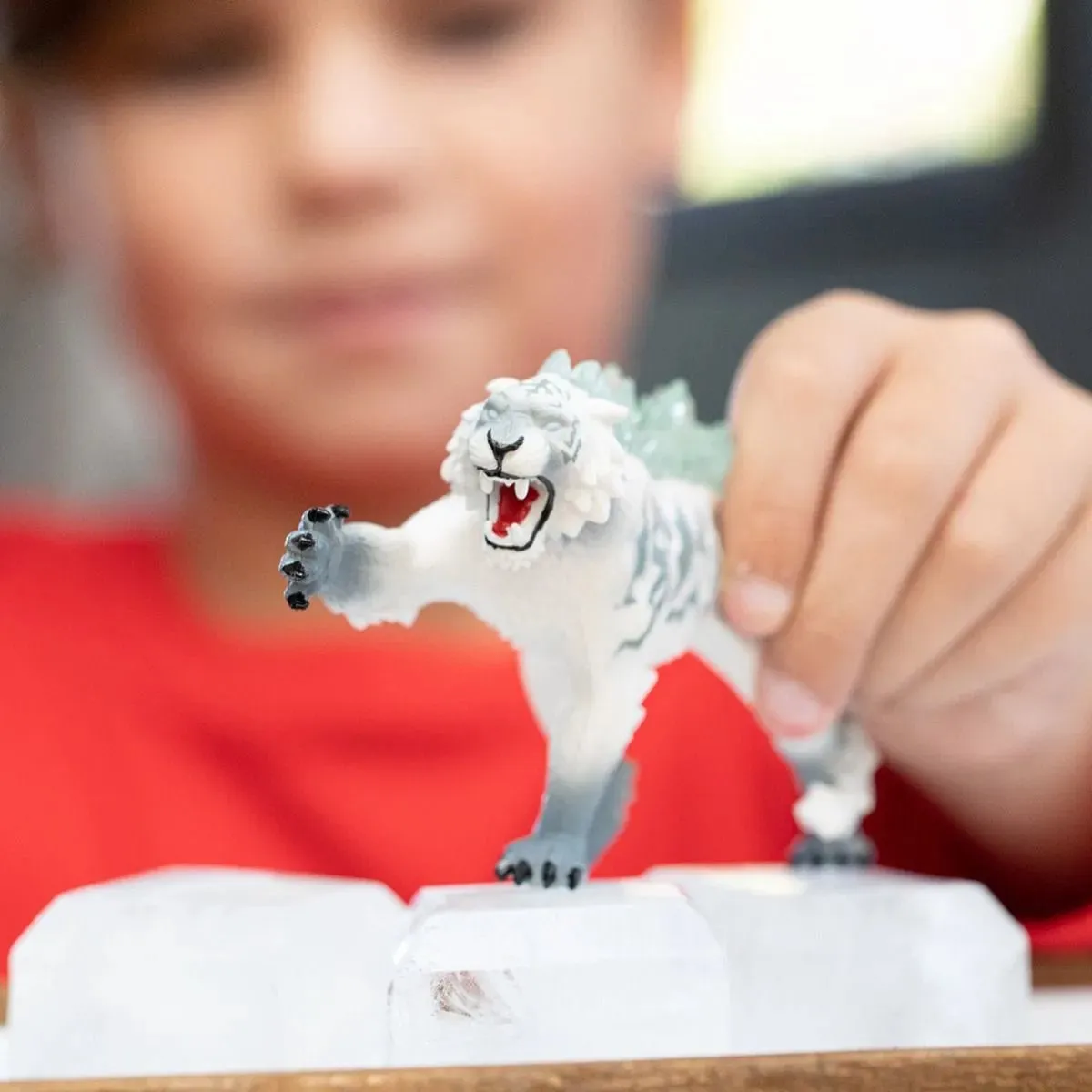 Schleich Eldrador Creatures IJstijger Speelfiguur 70147 - Blauw/Wit